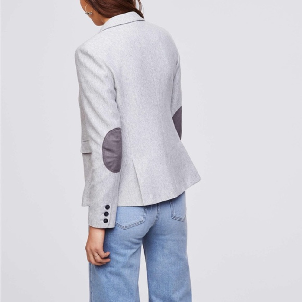 Loft Women’s Elbow Patch Blazer (8P) Gray